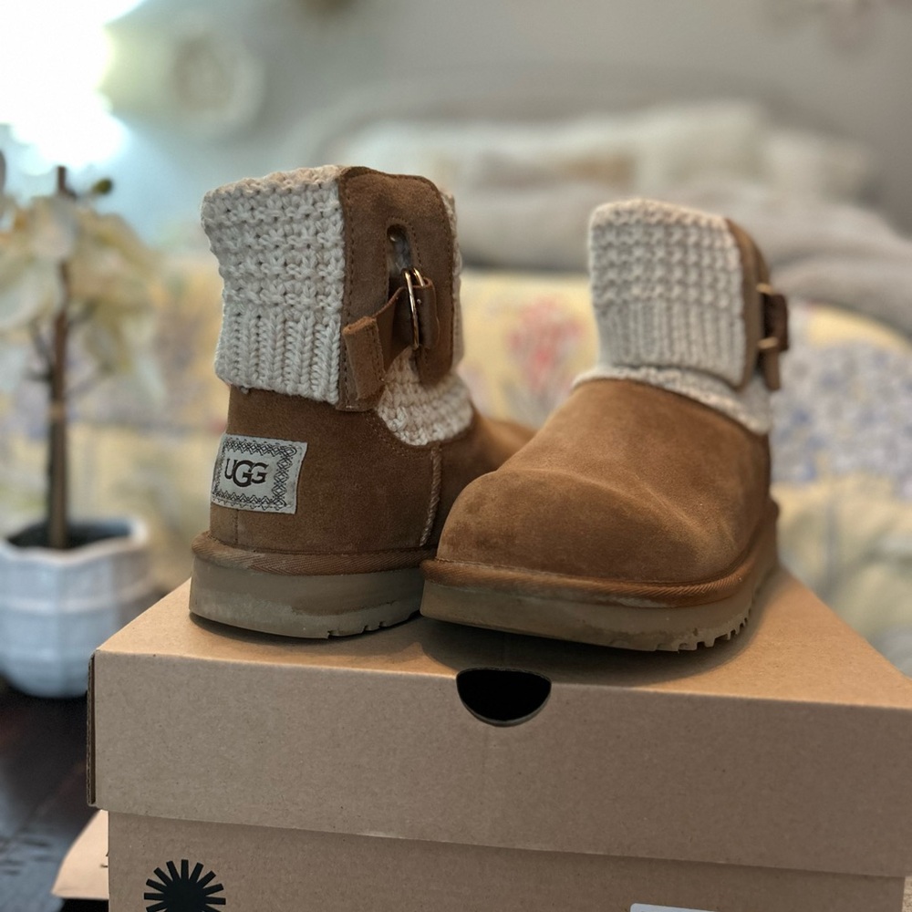 UGG Cozy Tan Mini Boots